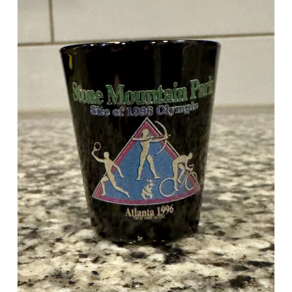 Stone Mountain Park commemorating the 1996 Atlanta Olympic Games Shot Glass